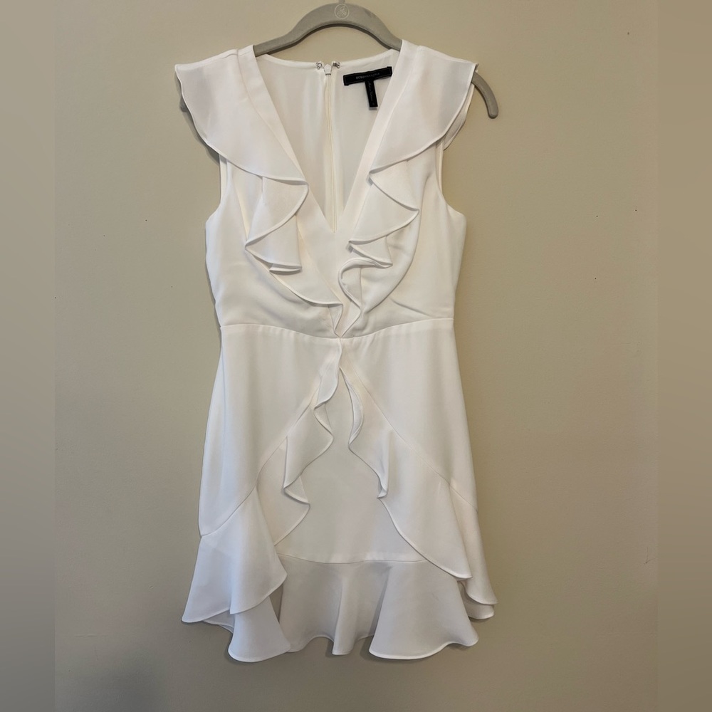 White BCBG dress